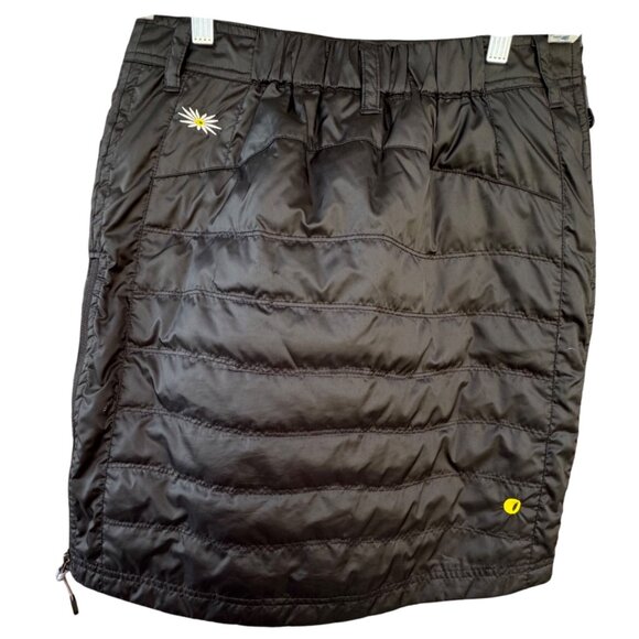 NWT Skhoop Womens Skirt Small Duck Down Feathers Quilted Outdoors Black Sport - Picture 2 of 10